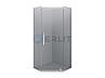 Душевое ограждение ERLIT  ER10110V-C4 1000*1000*2000 (пятиугольное) тонированное стекло, фото 4