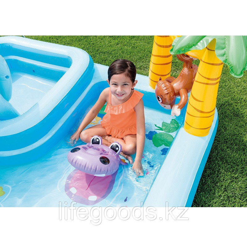 Надувной центр - детский бассейн с горкой "Приключение в Джунглиях", Intex 57161 - фото 5 - id-p62258314