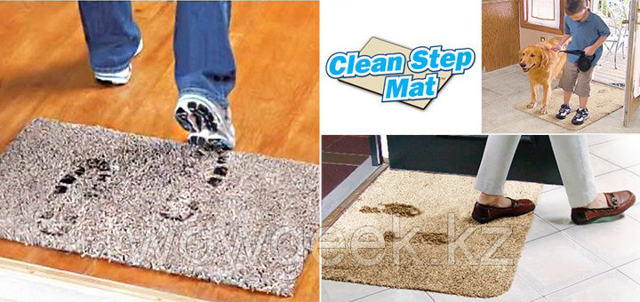 Волшебный супервпитывающий придверный коврик Clean Step Mat - фото 3 - id-p4621621