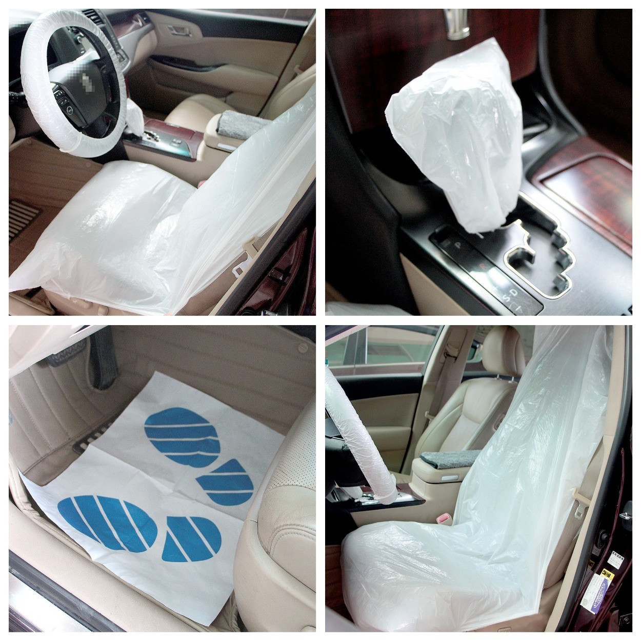 Набор для защиты водительского сидения при ремонте 5 в 1 (100 штук) - фото 1 - id-p62258710