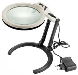Лупа настольная с подсветкой