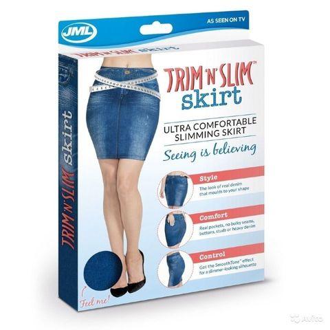 Юбка с утягивающим эффектом Trim 'N' Slim Skirt (S-M / Синий) - фото 3 - id-p62004916