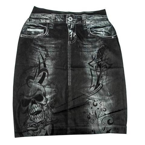 Юбка с утягивающим эффектом Trim 'N' Slim Skirt (S-M / Синий) - фото 4 - id-p62004916