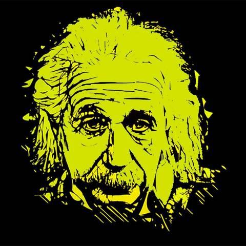 Футболка с изображением Альберта Эйнштейна (M / Черный) - фото 4 - id-p62007428
