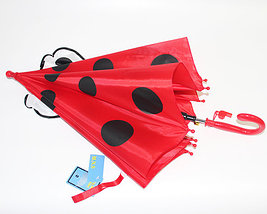 Зонт-трость детский 3D со свистком и ушками ("Жёлтая пчёлка"), фото 2