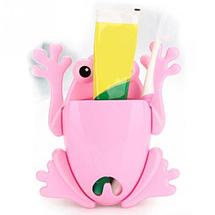 Держатель для зубных щёток и пасты «Весёлые зверушки» (Розовый / Геккон), фото 3