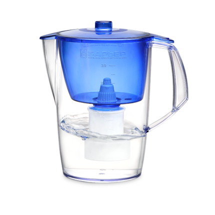 Фильтр-кувшин для воды «Барьер» Лайт + 1 картридж 3,6 л (Синий), фото 2
