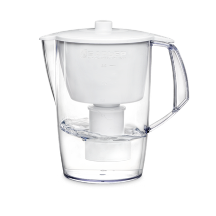 Фильтр-кувшин для воды «Барьер» Лайт + 1 картридж 3,6 л (Белый), фото 2