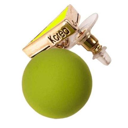 Серьги «Nuance» (Оранжевый с зелёным), фото 2