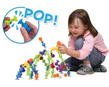 Конструктор-присоска «Fun little sucker» [24; 36 деталей] (36 деталей (в ведёрке))