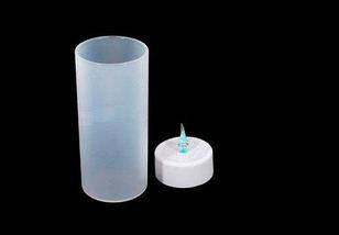 Светодиодная свеча LED Candle [2шт.] (Зеленая со стаканом), фото 5