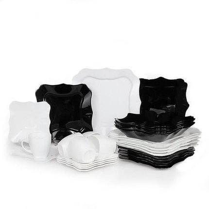 Cервиз столовый  Luminarc Authentic White / Silver Black / Black and White (Authentic White (19 предметов)), фото 2