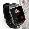 Умные часы [Smart Watch] с SIM-картой и камерой DZ09 (Серебряный с белым), фото 6