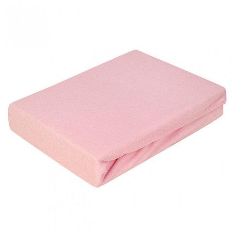 Простынь на резинке из поплина от Текс-Дизайн (160х200 см / Розовый)