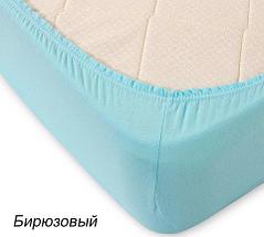 Простынь на резинке из трикотажной ткани от Текс-Дизайн (120x200 см / Розовый), фото 6