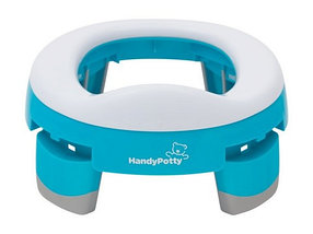 Горшок дорожный для детей и насадка на унитаз «Handy Potty» 3 в 1 от Roxy Kids (Коралловый), фото 3