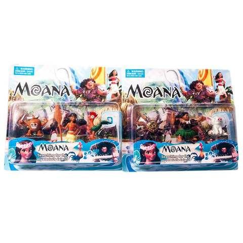 Набор игрушек-героев мультфильма «Моана» [3 персонажа] (Набор с полубогом Мауи)