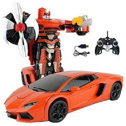 Машинка робот-трансформер на радиоуправлении «Transforming Autobot» (Lamborghini Murcielago (оранжевый)), фото 2