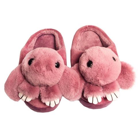 Тапочки детские домашние в виде зайчиков «Fashion» (20-21 / Светло-коралловый)