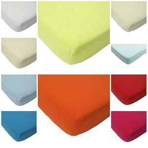 Простынь на резинке из махровой ткани Мерцана (200х200 см / Молочный)