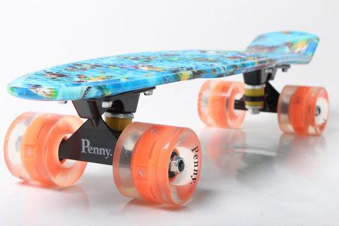 Скейт Penny Board {Пенни Борд} на алюминиевой платформе (С принтом) - фото 5 - id-p62008190