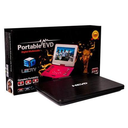 Портативный DVD плеер Portable EVD со встроенным телевизором (13.9), фото 2