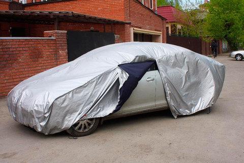 Тент-чехол для автомобиля всесезонный Car Cover с хлопковым подкладом (Внедорожник), фото 2