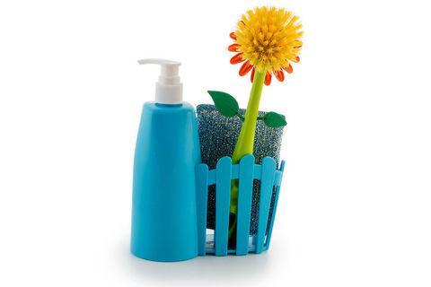 Набор для мытья посуды FLOWER FENCE BRUSH (Голубой), фото 2
