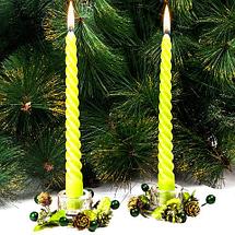 Набор новогодний сувенирный со свечками «Изящное торжество» (Оранжевый), фото 3