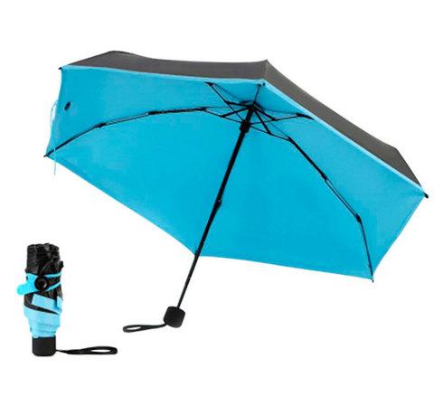 Зонт карманный универсальный Mini Pocket Umbrella (Аквамарин) - фото 7 - id-p62008849