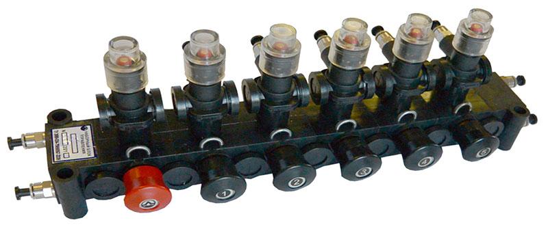 блок управления донными клапанами ппц-30. 00. блок управления пневматический донными клапанами stbe-4+k (4 отсека) sening. блок пневмоуправления донными клапанами автоцистерн (1 отсек). наборный блок управления 928.