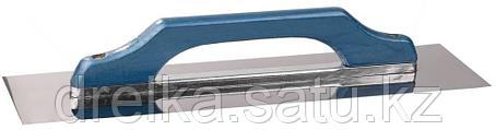 Гладилка STAYER "PROFI" Швейцарская нержавеющая с деревянной ручкой, 130х480мм , фото 2