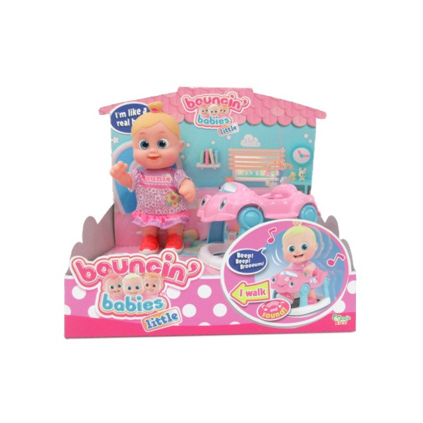 Bouncin' Babies 803001 Кукла Бони с машиной, 16 см