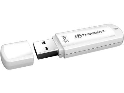 USB Флешка Transcend JetFlash 370 32Gb белый - фото 1 - id-p62304228