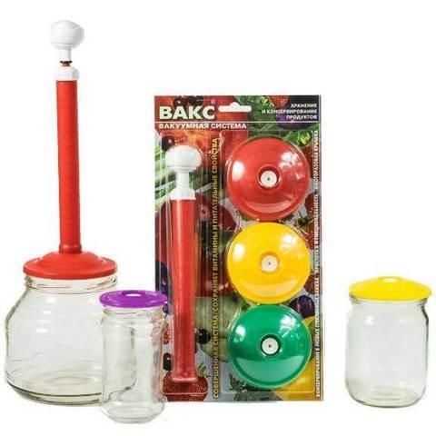 Набор вакуумных крышек для консервирования и хранения продуктов с ...