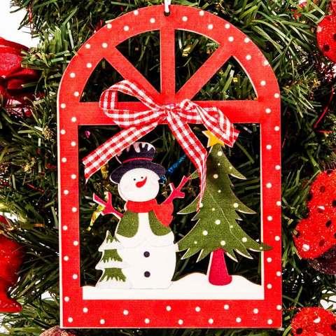 Набор декоративных новогодних подвесок «Рождественская ночь» [2 шт] КХ-209 - фото 1 - id-p62005436