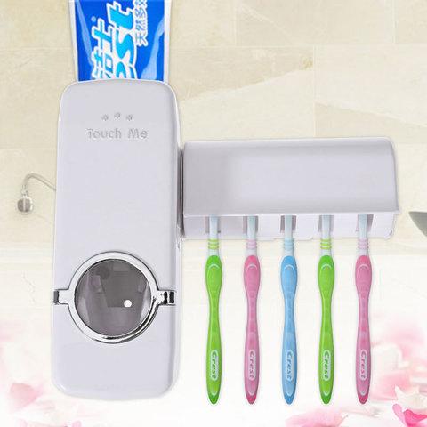 Диспенсер для зубной пасты с держателем для щёток Touch Me ТМ-2000