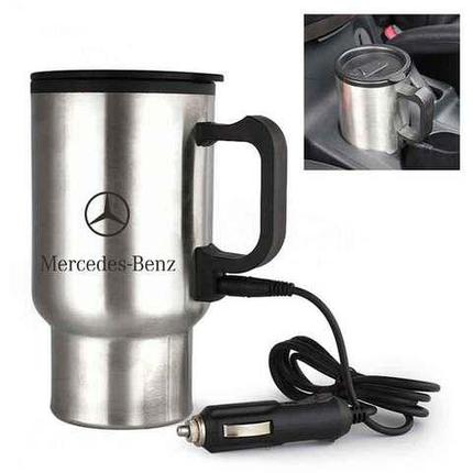 Автомобильная кружка с подогревом VITEK [450 мл.] с эмблемой автомобиля (Mercedes), фото 1