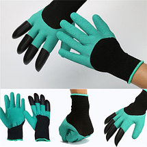 Перчатки садовые с когтями Garden Genie Gloves 4 в 1, фото 3