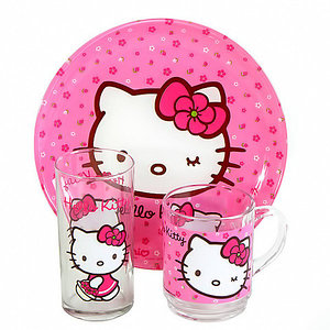 Набор детской посуды Luminarc Hello Kitty H5483 [3 предмета]