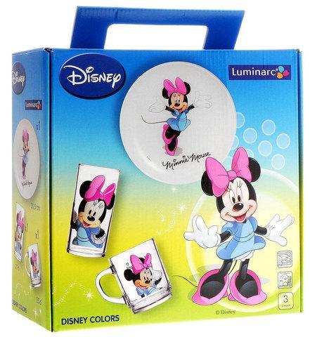 Набор детской посуды Luminarc Disney «Minnie Colors» [3 предмета] H5321 - фото 2 - id-p62006439