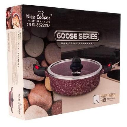 Сотейник-кастрюля с крышкой и съёмными ручками Nice Cooker GOOSE SERIES, фото 2