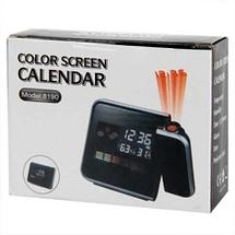 Часы-метеостанция с проектором времени Сolor Screen Calendar 8190 (Черный), фото 3