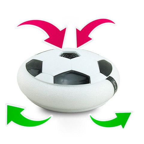 Аэромяч плоский HoverBall с LED-подсветкой для игры в футбол