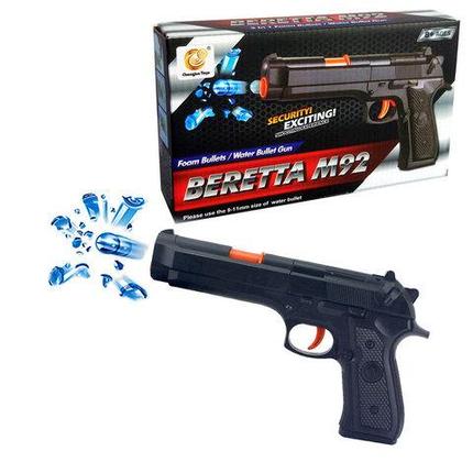 Пистолет игрушечный с пенными и водными пульками орбиз BERETTA M92 Chengjun Toys, фото 2