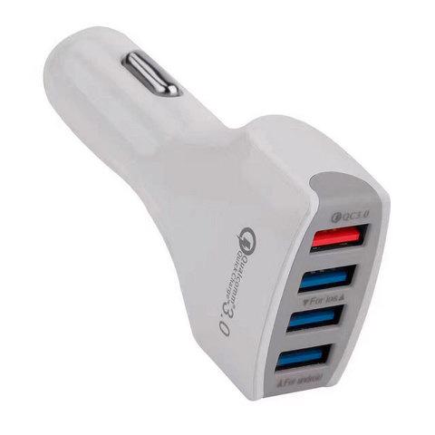 Зарядное устройство от прикуривателя Cablexpert MP3A-UC-CAR18 с поддержкой quick charge 3.0 [4 USB] - фото 2 - id-p62008293