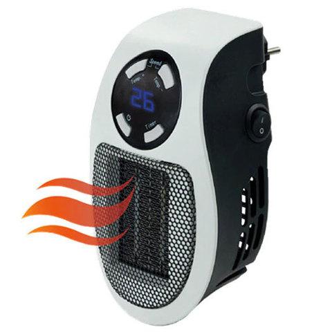 Обогреватель портативный с LED-дисплеем и таймером PLUGGABLE Mini Heater Fan [500 Вт] - фото 1 - id-p62008633