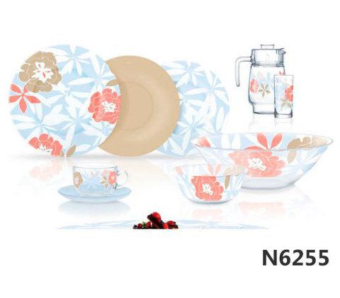Столовый сервиз Luminarc Peony Floral Blue (46 предметов)