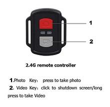 Экшен-камера GoPlus Cam H22R {2 экрана, 4K 30FPS, Wi-Fi, стабилизация} с пультом-браслетом и набором, фото 3