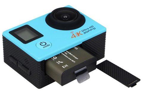 Экшен-камера GoPlus Cam H22R {2 экрана, 4K 30FPS, Wi-Fi, стабилизация} с пультом-браслетом и набором - фото 9 - id-p62008943